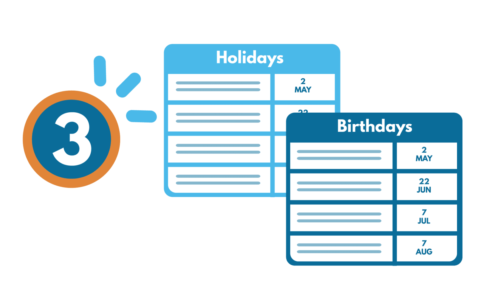 Holiday / Birthday Calendar